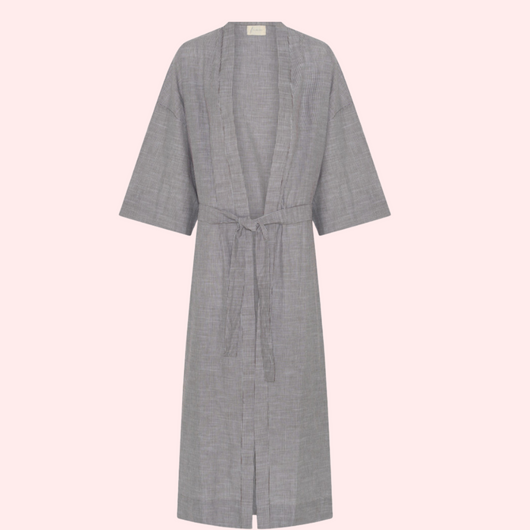 Blød Frau kimono stribet 